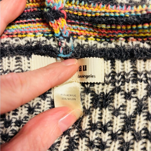 Monteau Hooded Intarsia Duster Cardigan NWOT SIZE SMALL - Picture 7 of 7